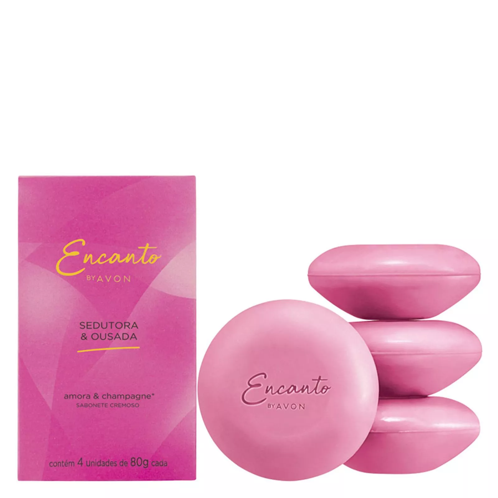 Sabonete Cremoso Encanto Sedutora & Ousada - 4 x 80g