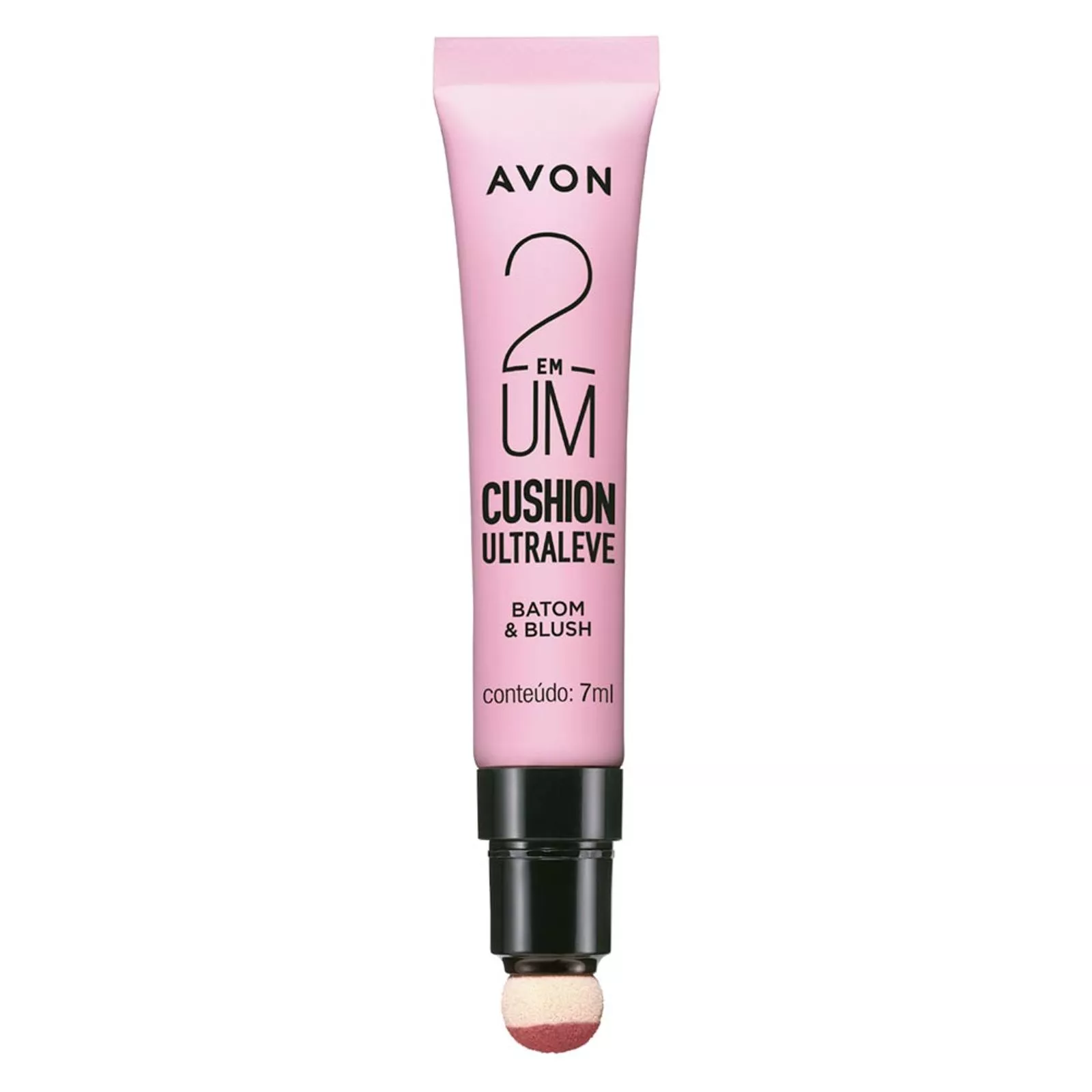 Batom e Blush Cushion Ultraleve 2 em 1 7ml - Nude