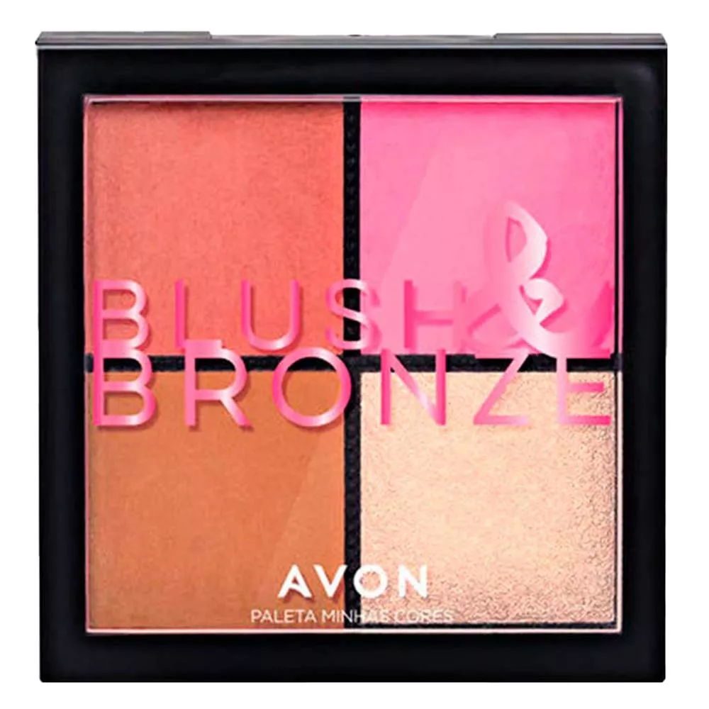 Paleta Avon Minhas Cores - Blush, Iluminador e Bronzer