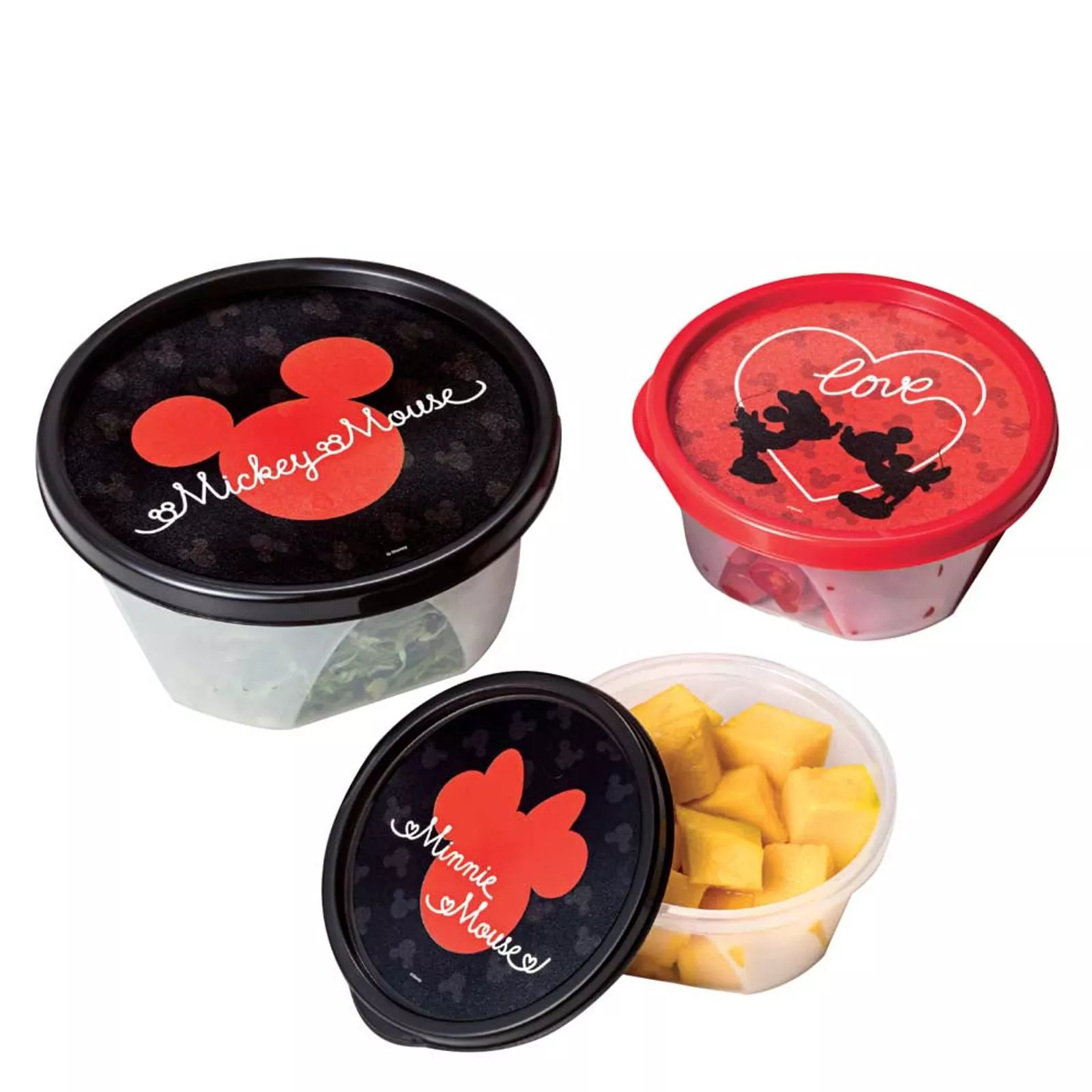 Kit 3 Potes Decorados Disney