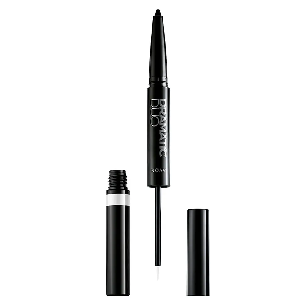 Delineador Duo para Olhos Glimmer Branco Tendência e Preto 1,8ml