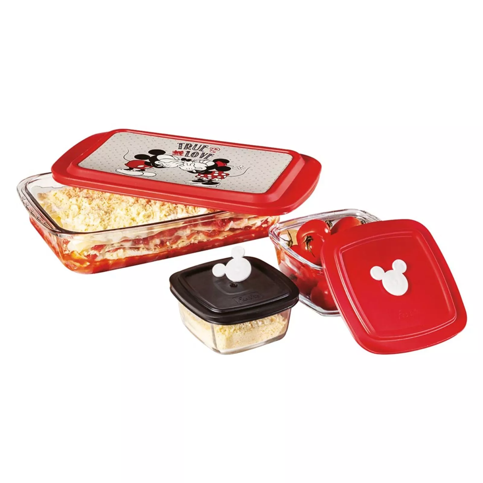 Kit 3 Assadeiras Disney Mickey e Minnie