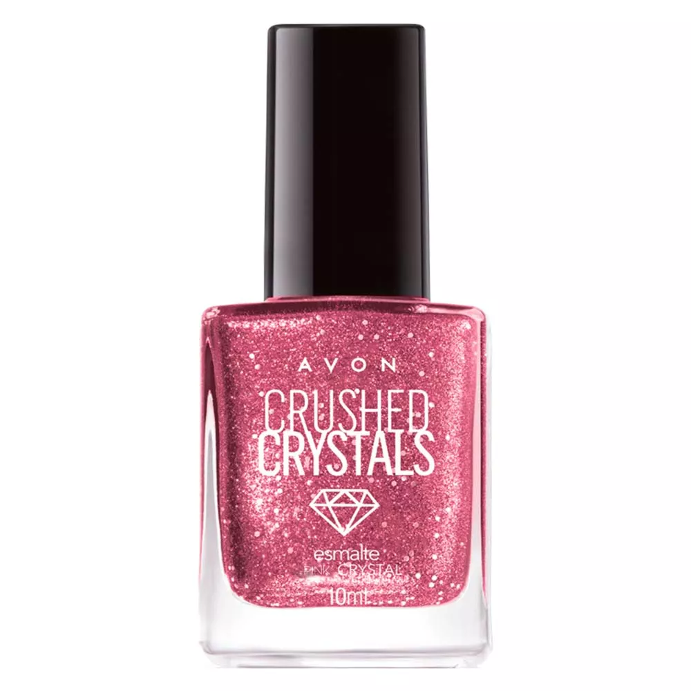Esmalte Avon Crushed Crystals 10ml - Pink Crystal